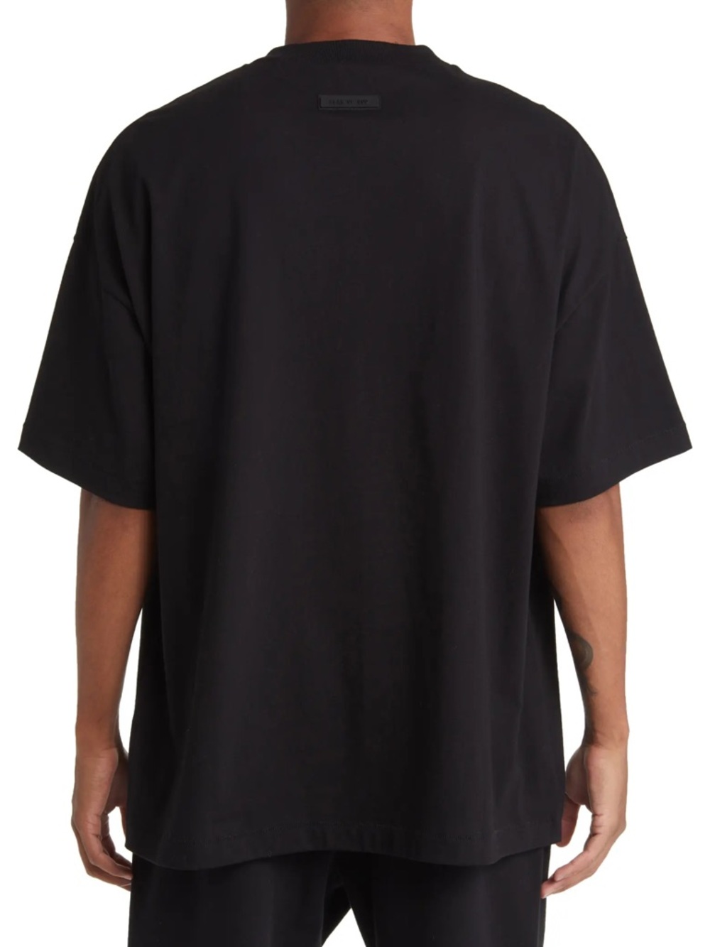 Fear of God Essentials Logo Cotton T-Shirt Black - Picture 2 of 2